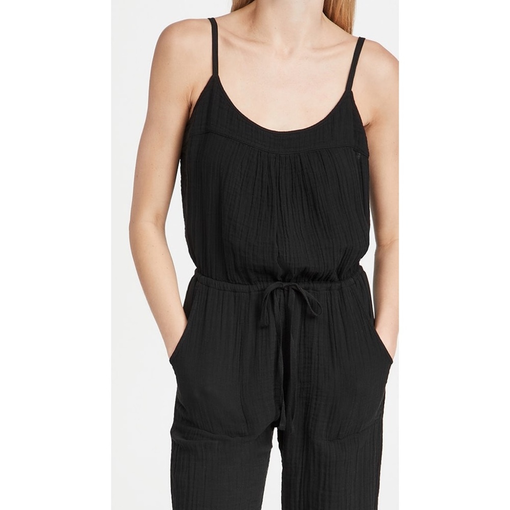 XiRENA Black Sleeveless Drawstring Jumpsuit - Picture 2 of 9